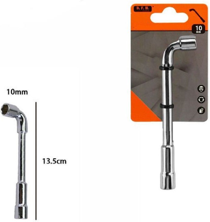 Trade Shop Traesio - Trade Shop - 10 mm chrom-vanadium-stahl sechskant-steckschlüssel 60231 -