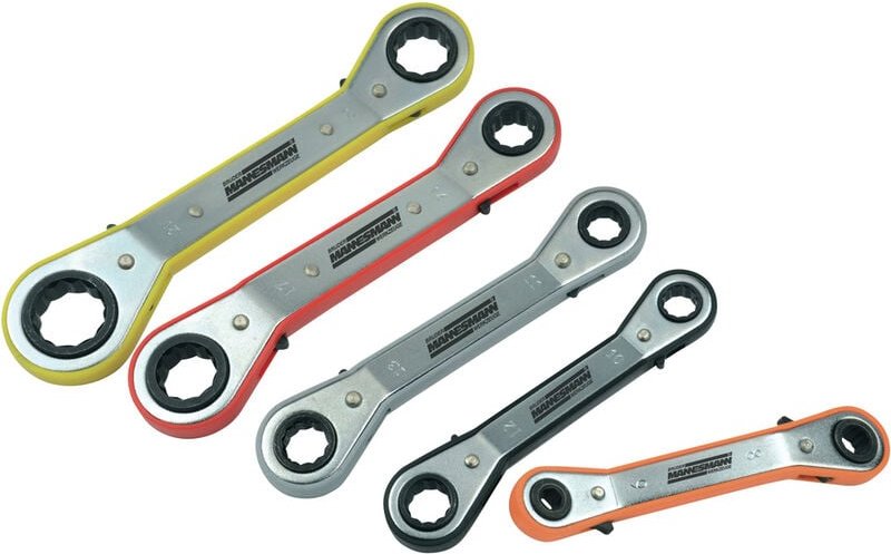 Brüder Mannesmann - M27405 Ringschlüssel-Satz 5teilig Schlüsselweite (Metrisch) 9 - 21 mm