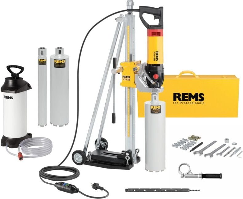 Picus sr 2200 w Kernbohrmaschine - Titan-Set mit Bohrsäule, Wassertank und 3 Bohrkronen - 183X01 R220 - Rems