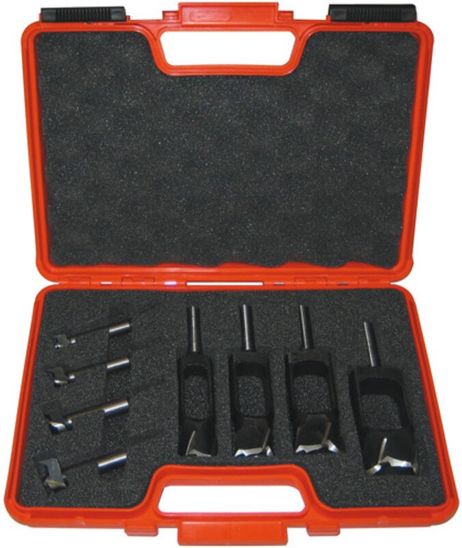 500.001.08 Sp 8-Teiliges Bohrerset Für Beschläge Und Zapfen D=8-10-12-15 Re