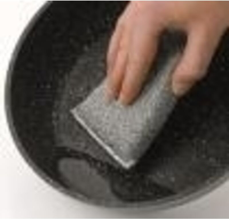 Kela 11647 Pulito Schwamm Metallic 3 Stück Silber Polyester 12,5 X 8 X 2,5 Cm