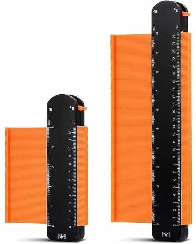 Arretierbare Konturenlehre, 2-teiliger Konturenprofilkopierer, Duplizierfunktion mit Einstellmöglichkeiten, Holzmarkieru...