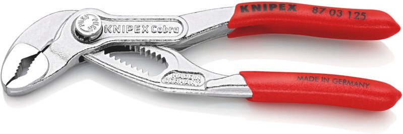 Knipex - Cobra 87 03 125 Wasserpumpenzange Schlüsselweite (Metrisch) 27 mm 125 mm
