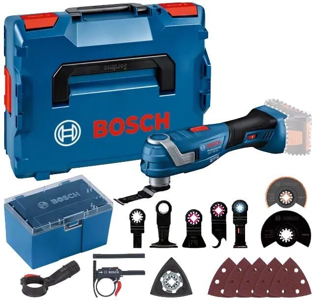 Bosch Professional - Bosch Akku-Multi-Cutter gop 18V-34 + Zubehör + l-boxx ohne Akku und Ladegerät