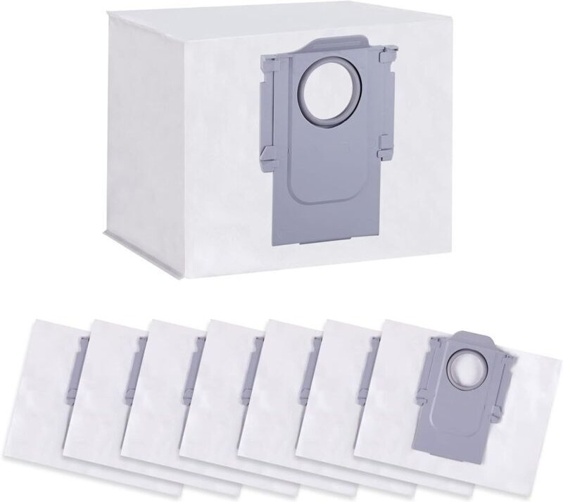 8er-Pack Staubsaugerbeutel für Roborock S8+, S8 Pro Ultra, S7 MaxV Ultra, Q7+, Q7 Max+, Q8 Max+, Q5 Pro+ – Ersatzteilset