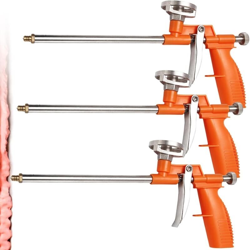 Profi-Polyurethan-Dosierpistole - Bauschaumpistole - Aus Metall - Mit ergonomischem Kunststoffgriff - Für Heimwerker und...