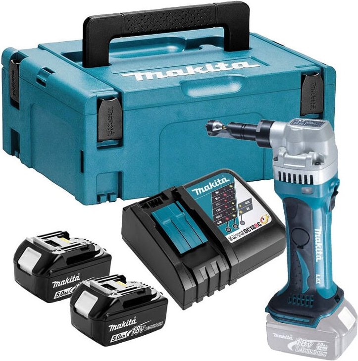 Makita - Knabber 18 v Li-Ion (2x5.0 Ah) im MAKPAC-Koffer DJN161RTJ
