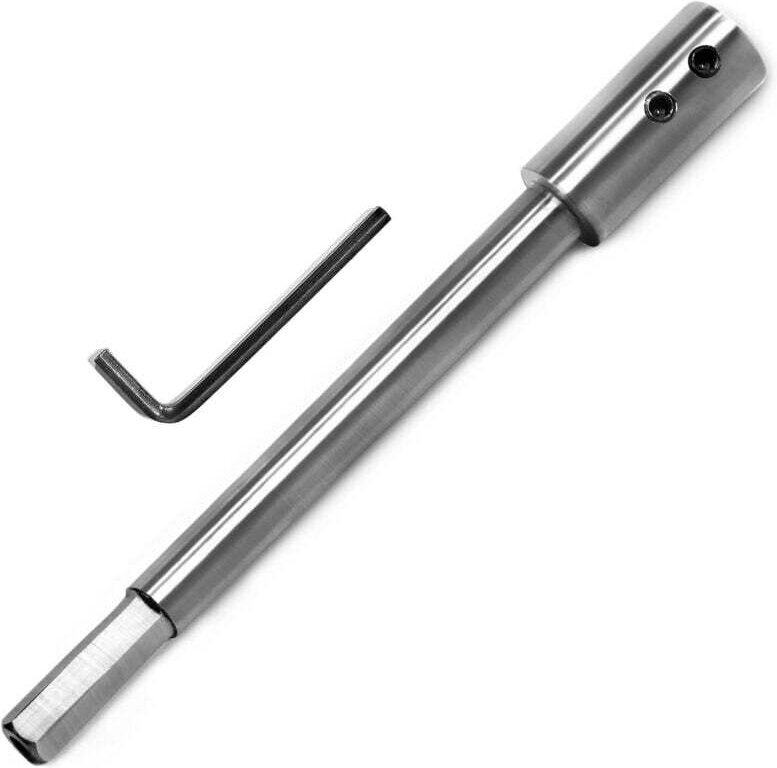 Tige d'extension extra-longue de 178 mm pour forets : ajoute 146 mm de profondeur à vos forets ronds ou hexagonaux de 9,...