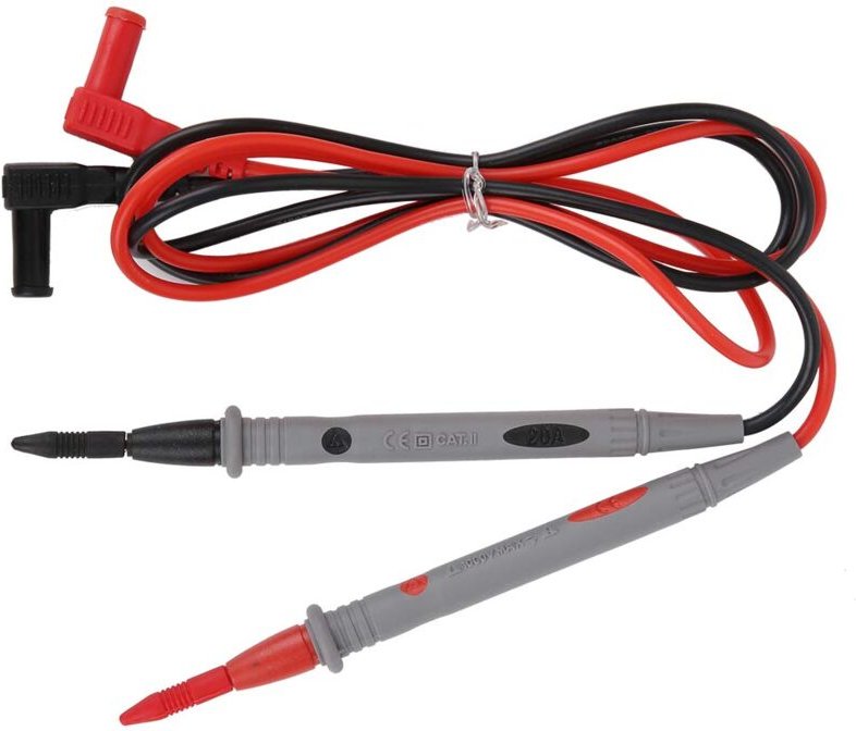 Aougo - 2 Stück ac/dc 1000 v Silikon-Multimeter-Messleitungen, Sonde, Teststift, Elektriker-Tester, 20 a, kräftiger Kupf...