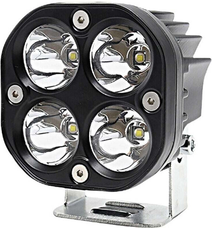 Set mit 2 LED-Arbeitsscheinwerfern für Traktoren, 7,6 cm (3 Zoll), 40 W, weiß, 12 V, 24 V, IP67 wasserdicht, Nebelschein...