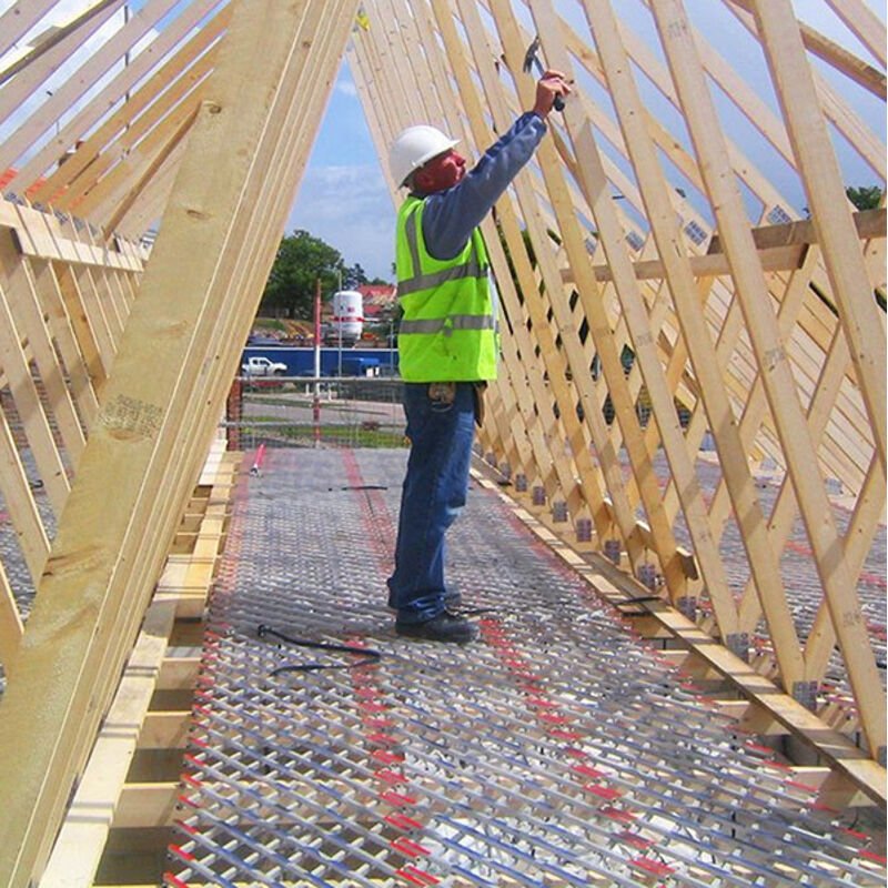 Aluminium-Fallschutzgitter für Dächer – Offene Abmessungen: 3,60 x 0,70 m – Geschlossene Abmessungen: 0,75 x 0,98 m - OS...