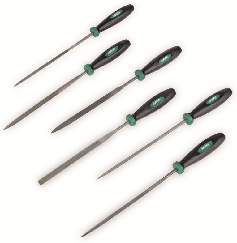 BRÜDER MANNESMANN Schlüsselfeilen-Satz, 6-teilig