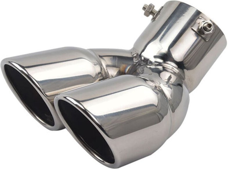 Edelstahl Abdeckung für 3 Auspuff Tipps RüCk End Rohr Tipp Abschluß Keder 2013-2018