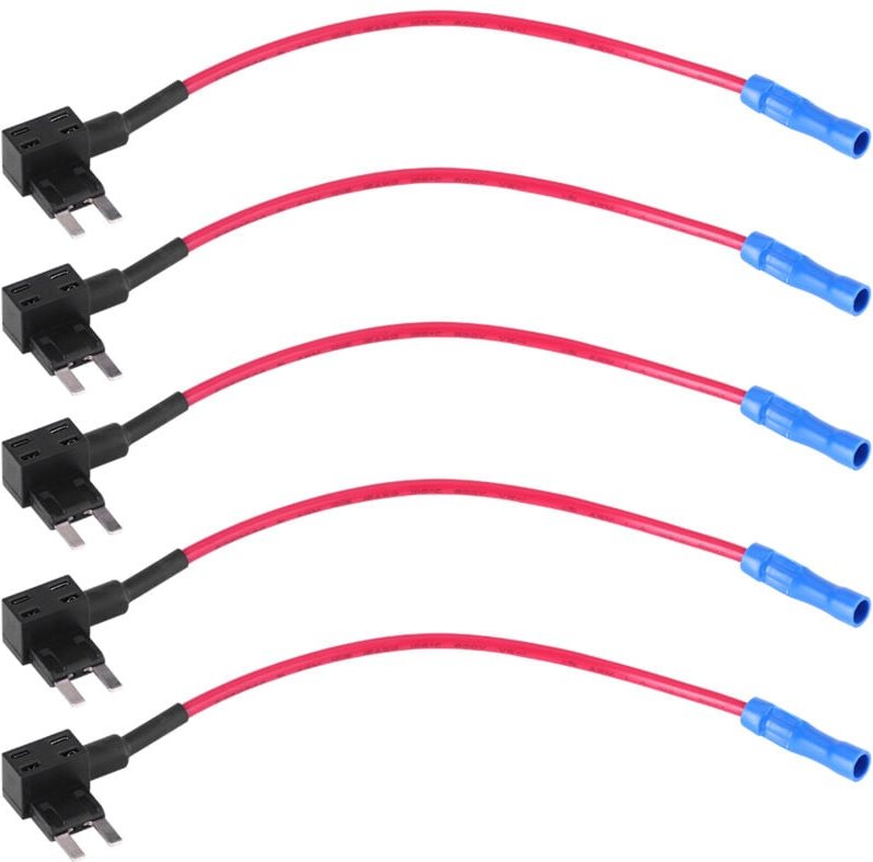 Stück Flachsicherungsadapter, 12V Sicherungshalteradapter für Kfz-Sicherungen, Mini-Flachsicherung (Mini-Typ)