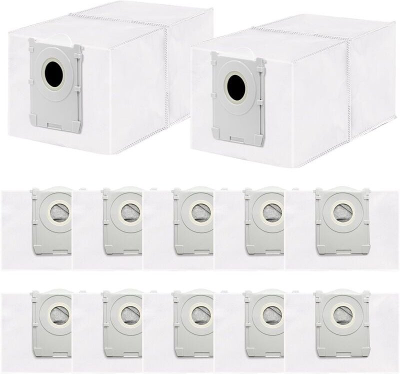 12 Stück Staubbeutel Kompatibel mit Ecovacs Deebot T50/T50 PRO/T50 MAX PRO/T30C/T30C PRO/T80/X8/X8 PRO/X9 PRO OMNI Robot...