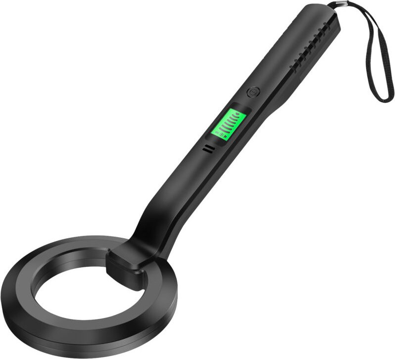 Jeffergarden Tragbarer Metalldetektor mit LCD-Bildschirm, akustischem/vibratorischem Alarm mit Niederspannungsanzeige, w...