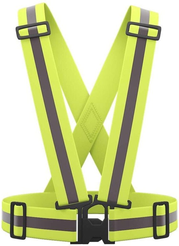 Gut sichtbare, reflektierende Sicherheitsweste, verstellbar, zum Laufen, Radfahren und Motorradfahren.