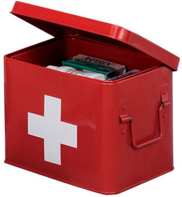 ZELLER Medizin-Box aus Metall in , Länge: 22 cm