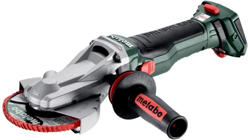 Metabo Akku-Flachkopf-Winkelschleifer 18 LTX BL 15-125 Quick ohne Akku und Ladegerät