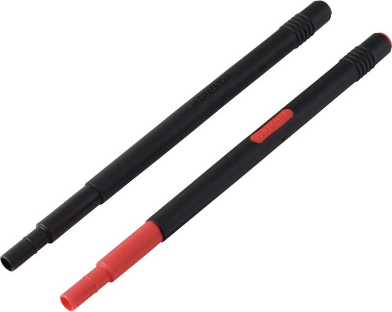 VOLTCRAFT MSL-510 Messspitzen-Verlängerung 200 mm Stecker 4 mm Buchse 4 mm Rot, Schwarz 1 Paar