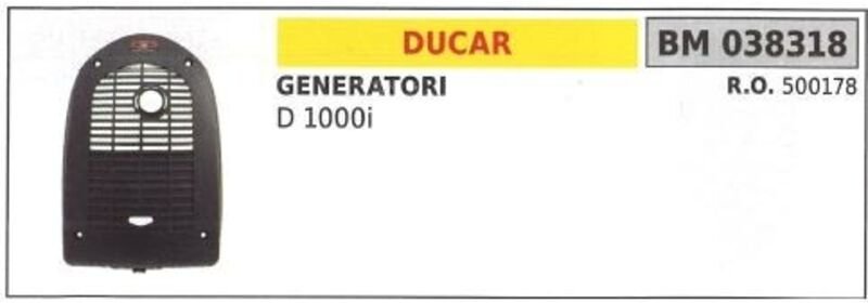 DUCAR Stromerzeuger D 1000i Schalldämpfergehäuse 038318