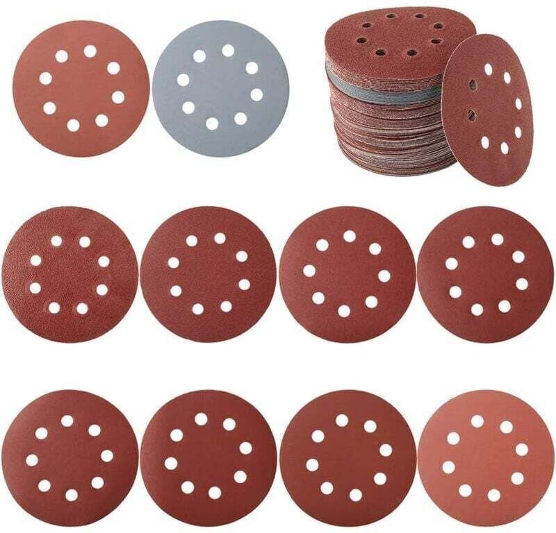 100 Stück Schleifscheiben, Schleifpapier, Schleifpapier für Kreisschleifer, Körnung 80/180/240/320/400/800/1000/1500/200...