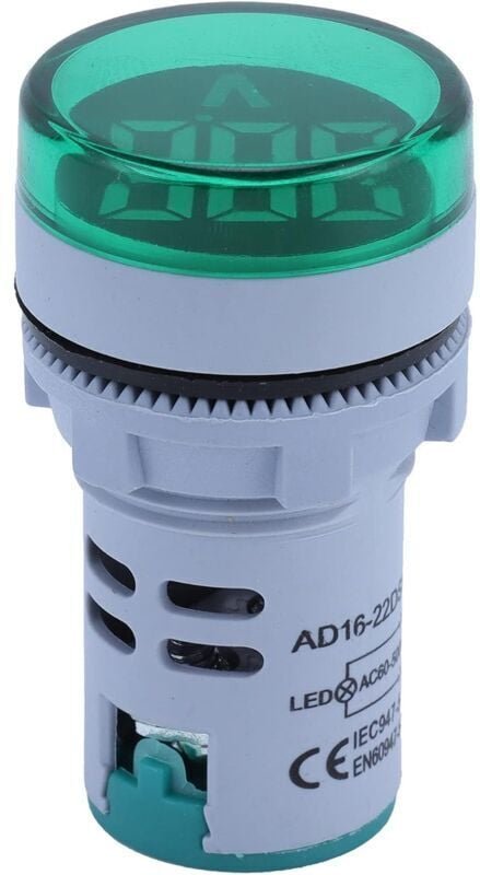 KZQ - Digitale Spannungsanzeige ac 60V500V Spannungsmesser-Monitor 20Hz75Hz (Grün), Tasten und Anzeigen, Tasten und Anze...