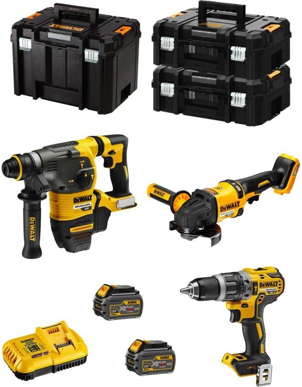 Dewalt - Kit FVK381T2-QW 54V/18V (DCH333 + DCD796 + DCG418 + 2 x 6,0 Ah + DCB118 + 2 x tstak ii + tstak vi)