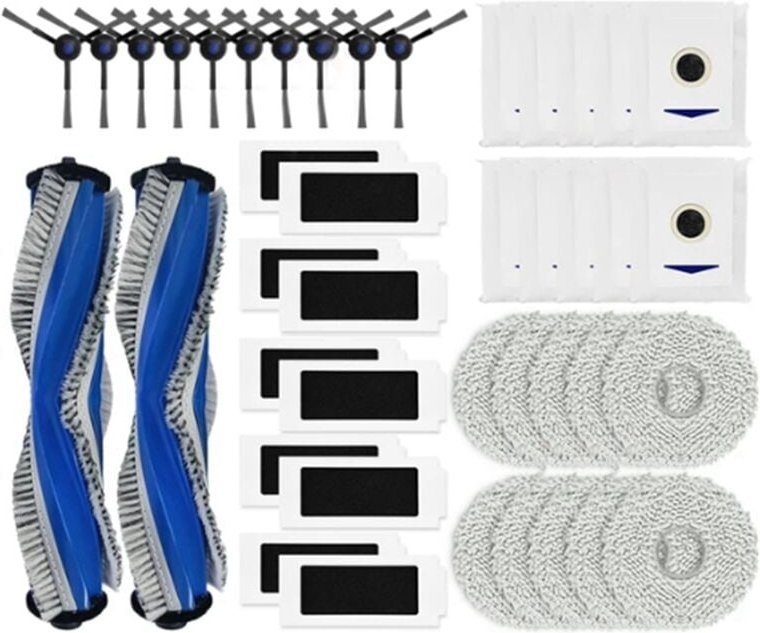 Für T30 Pro Wichtigsten Roller Seite Pinsel Filter Mopp Pads Staub Taschen