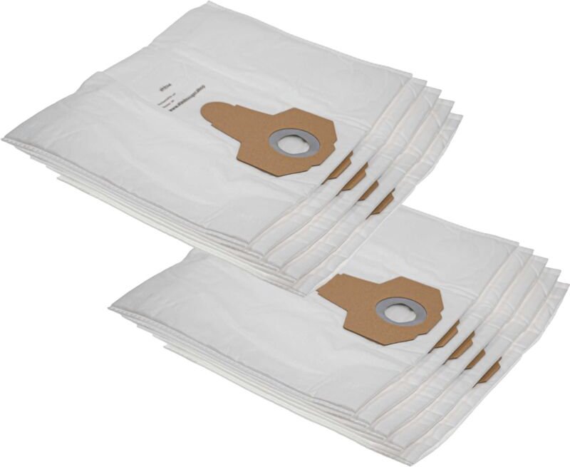 10x Staubsaugerbeutel kompatibel mit Einhell rt-vc 1500, rt-vc 1500 wm, vm 1220 s / VM1220S Staubsauger - Mikrovlies, 45...