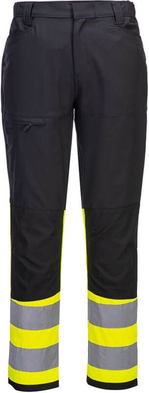 Dehnbarer Arbeitshose HV Klasse 1 Eco WX2 Gelb/Schwarz XL - DE(52) - UK(41)