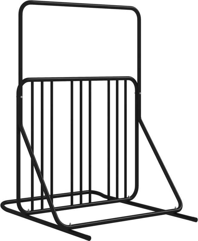 Fahrradständer für 4 Fahrräder, wetterbeständig, zusätzliche Halterung, 102 x 92 x 130 cm, Schwarz