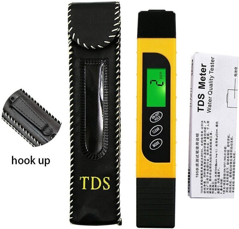 Wasserqualitätstester-Paket, genaues und zuverlässiges TDS-Messgerät, EC-Messgerät und Temperaturmessgerät, 3-in-1, 0–99...