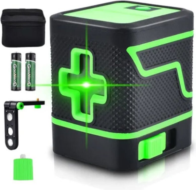Ugreat - Laser-Niveau, starkes Licht, dünne Linie, automatische Strichzeichnung, Mini, klein, tragbar, 2 Linien, grünes ...