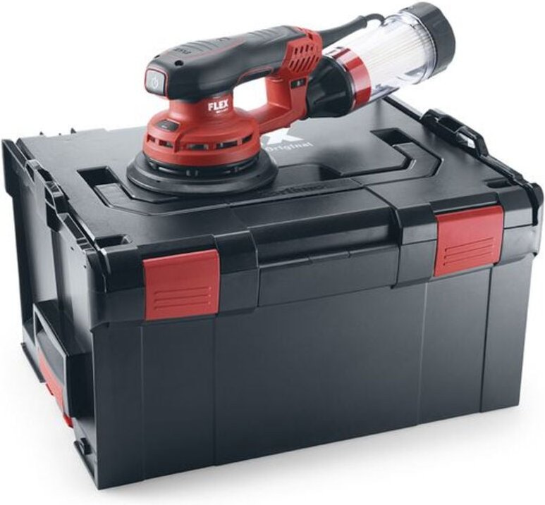 Flex - Exzenterschleifer ore 3-150 ec, 400 Watt + Drehzahlregulierung, Ausführung: 486809, inkl. L-Boxx