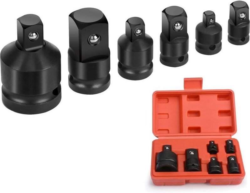 Vtizikl Lot de 6 adaptateurs pour clé à douille,clé à douille réducteurs pour convertisseur de douilles 1/4", 3/8", 1/2"...