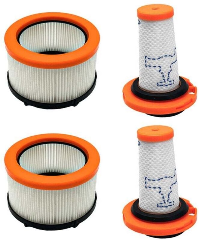 Set mit 4 Filtern für Rowenta X-FORCE FLEX 9.60, Filter für Rowenta X-FORCE FLEX 9.60 und