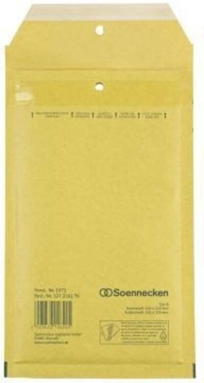 Soennecken - Luftpolstertasche B/00 mit Haftklebung Kraftpapier natronbraun 200 St./Pack.