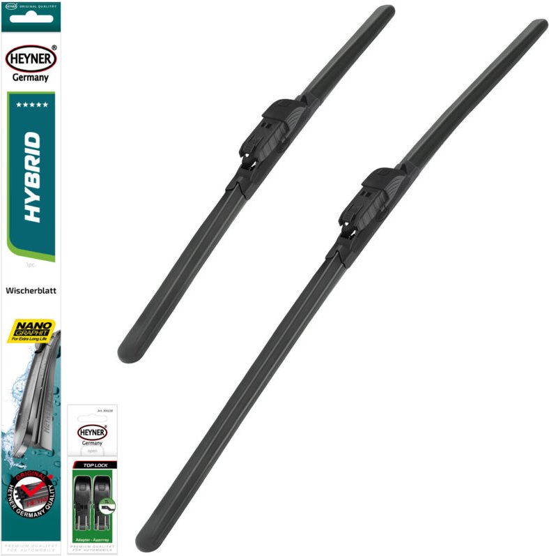 HEYNER® Scheibenwischer komp. mit BUICK VERANO (01.2010 - 12.2021) HYBRID Flachbalkenwischer