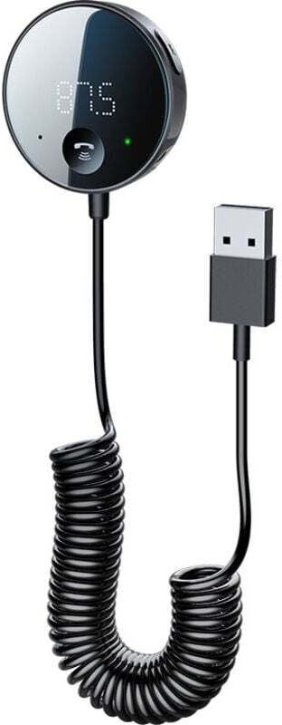 Émetteur FM pour voiture, récepteur Bluetooth (avec affichage LED), prise auxiliaire 3,5 mm, lecteur de carte musicale m...