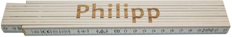 Zollstock Philipp 2 m weiß Zollstock