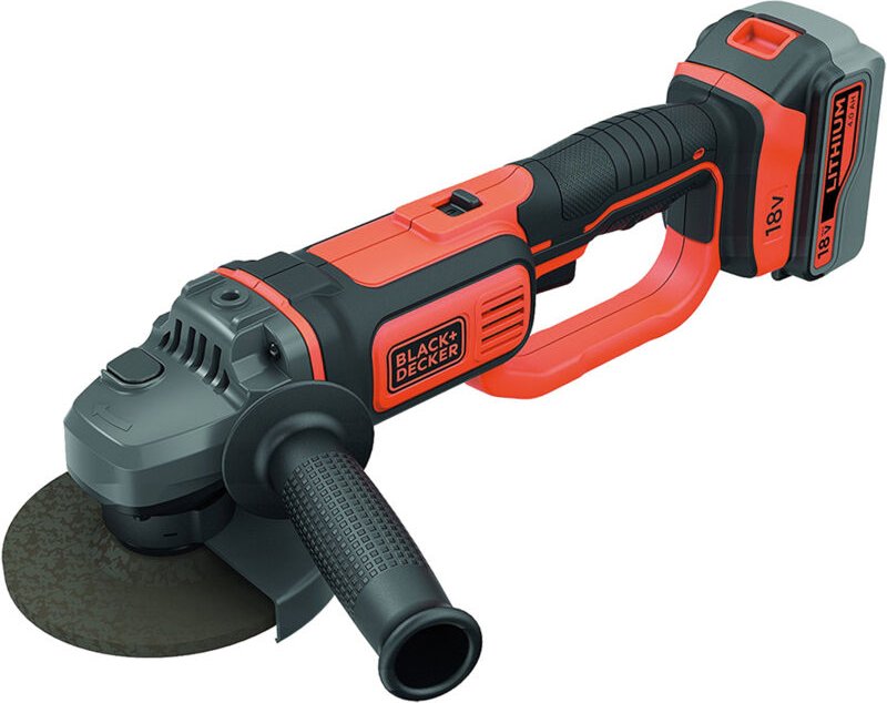 BCG720M1-QW 18 v 4 Ah Lithium-Akku-Winkelschleifer – 115/125 mm Black Decker