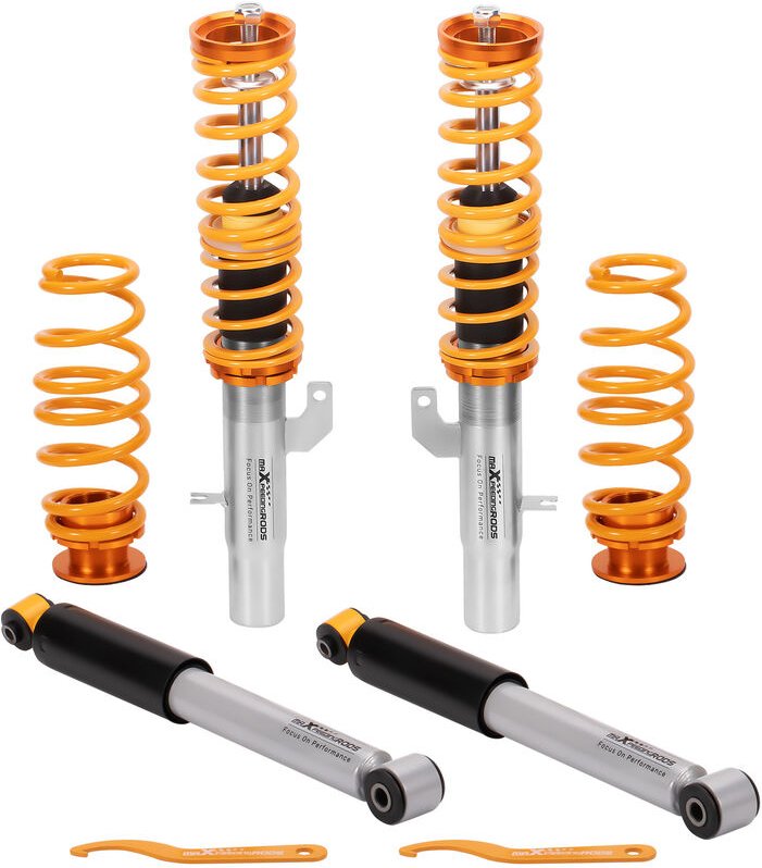 Gewindefahrwerk Für Citroen Citroën C3 Pluriel hb 1.4 1.6 1.4 HDi 2003-20102 Vordere + 2 Hintere Hhenverstellbar Gewinde...