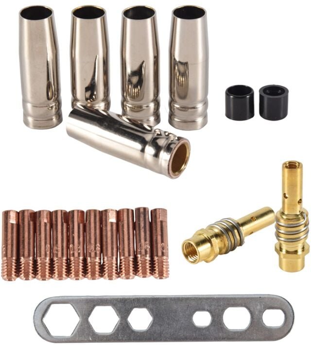 20 Teilige Düsen Spitzen Halter Mig Schweißer Verbrauchs Material Zubehör für 15Ak Mb15 Co2 Schweiß