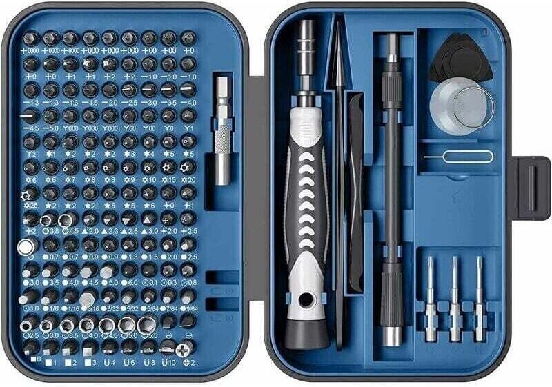 130-in-1 Präzisionsschraubendreher-Set, verbesserte Ausführung, Mini-Magnet-Präzisionsschraubendreher mit Etui, Reparatu...