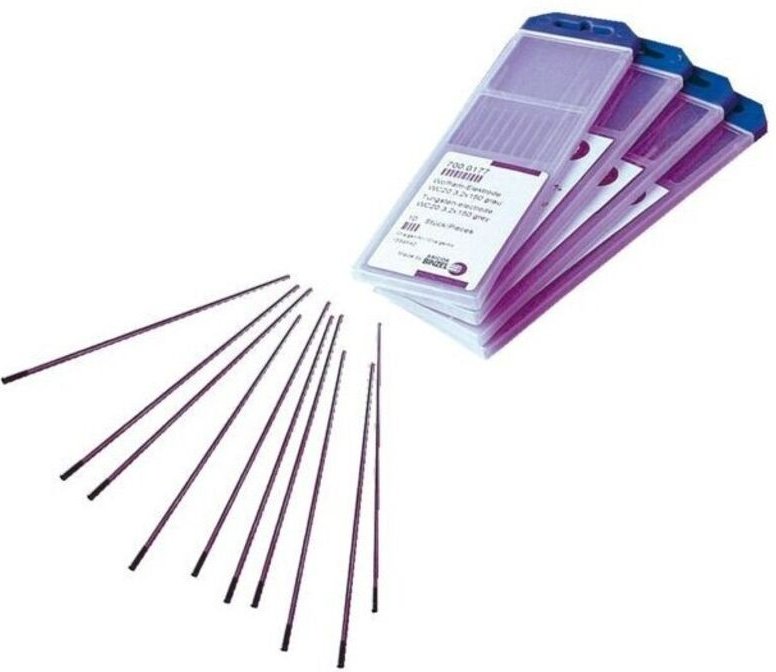 10 Wolfram-Elektroden für TIG-Schweißen – Rein – Durchmesser 2,4 mm