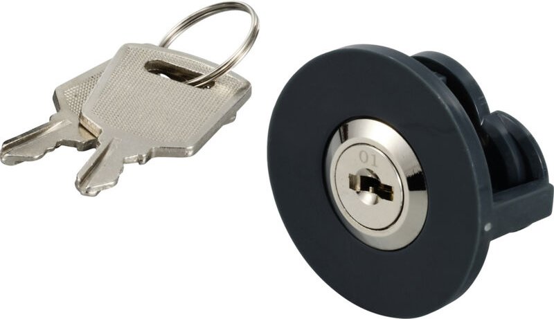 Sygonix - SY-5994430 1 Stück Steckdosenschloss gleichschließend gleichschließend Grau