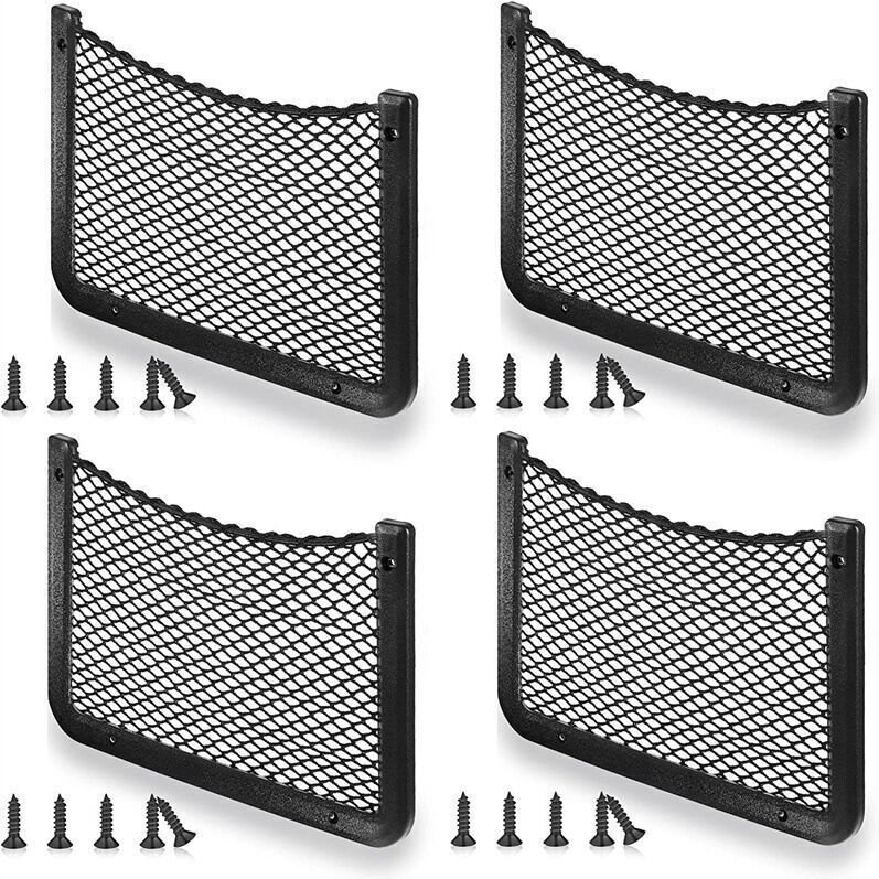 4-teiliges Auto-Aufbewahrungsnetz, Kofferraum-Organizer 36 x 18 cm, multifunktionale Auto-Tasche für Utensilien, Wohnmob...