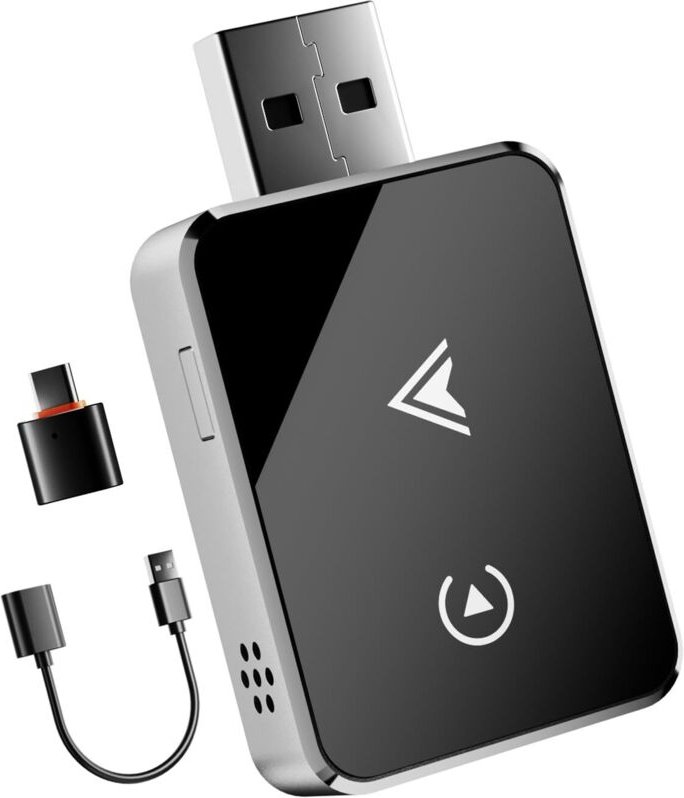 2-in-1 Wireless-Adapter für CarPlay & Android Auto – Verbesserte Version 2025, USB/Type-C-Stecker, schnelle und stabile ...