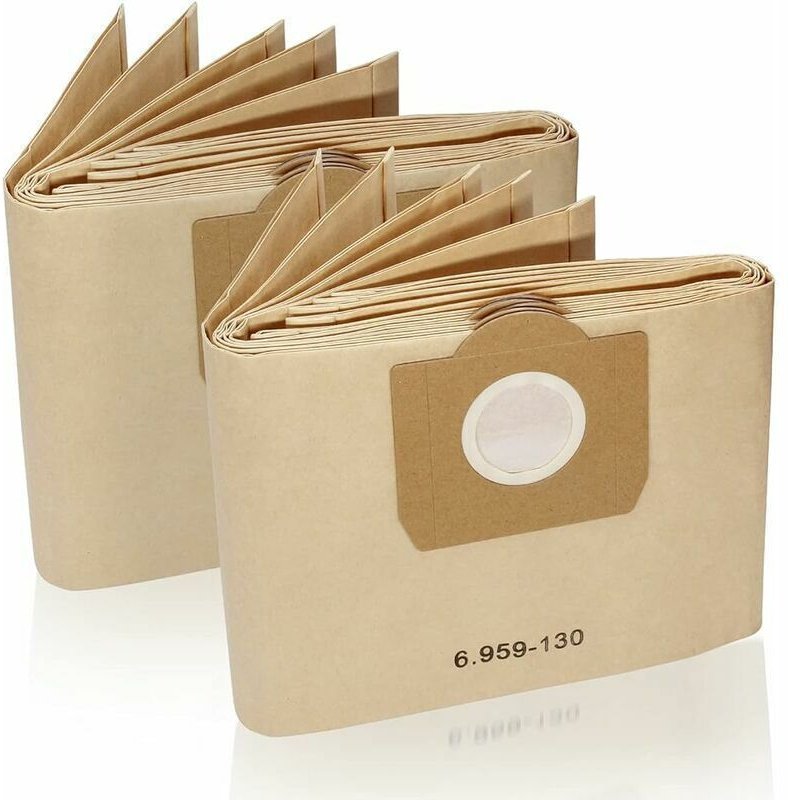 Staubsaugerbeutel, 10 Stück Staubsaugerbeutel für 6.959-130.0 Papierbeutel für WD3 WD3P WD3 Premium Staubsauger Papierst...